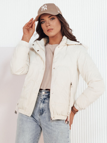 Dámská přechodná prošívaná bunda ZERNI bílá FashionStreet TY4176 XXL