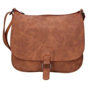Trendy dámská koženková crossbody kabelka Ulipa, hnědá