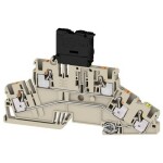 Weidmüller 2831510000 jistící svorka pružinové připojení , konektor Tmavě béžová 50 ks