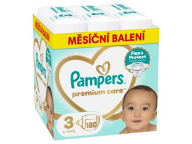 Pampers Premium Care, vel. 3, 180 ks