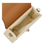 Moderní dámská crossbody kabelka Eugenie, krémová