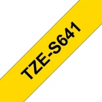 Brother TZE-S641 žlutá/černá / Kazeta s páskou / Laminovaná / Silně lepící / 18 mm / 8 m (TZE-S641)