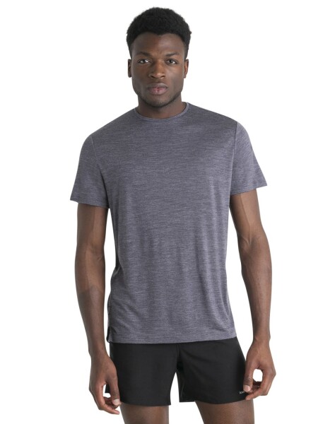 Pánské merino triko krátký rukáv ICEBREAKER Mens 125 Cool-Lite Sphere III SS Tee, Midnight Navy Heather velikost: M