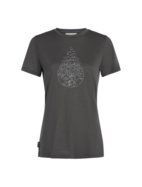 ICEBREAKER Wmns Mer 150 Tech Lite III SS Tee Hike Path, Obsidian velikost: M