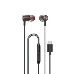 Dudao X1 PROT drátová sluchátka do uší černá / s mikrofonem / USB-C / kabel 1.2 m (164544)