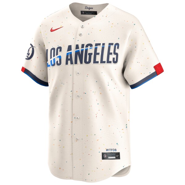 Nike Pánský dres Los Angeles Dodgers MLB Limited City Connect Coconut Milk Velikost: XL