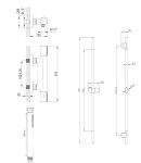 Kielle - Oudee Sprchový set s termostatickou baterií, tyčí, hadicí a sprchovou hlavicí EcoSpare, chrom 20602SNT50