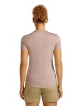 Dámské merino triko s krátkým rukávem ICEBREAKER Wmns 125 Cool-Lite Sphere SS Tee Across, Pink Quartz velikost: S