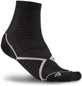 Běžecké ponožky CRAFT Run Warm - černá Velikost textilu: 46-48