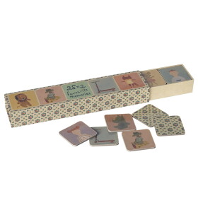 Maileg Dětské pexeso Memory Game – 50 dílků, béžová barva, papír