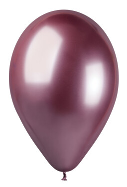 SMART Balónky chromované růžové lesklé průměr 33 cm