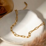 ELENYS Classic Chain – pozlacený náramek 18K žluté zlato Délka náramku: 19+6 cm / max. 25 cm