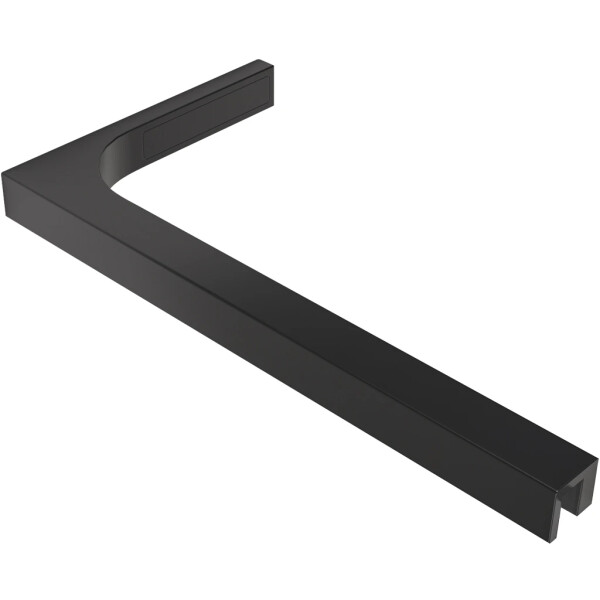 CERANO - Sprchová vzpěra Onyx L - hranatá - levá - vodorovná - černá matná - 29x15 CER-476804