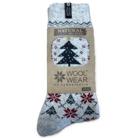 WOOLWEAR of Scandinavia Vlněné ponožky Christmas Tree Melange Nr. 112 43/46, multi barva, textil