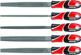 YATO YT-6238 sada pilníků na kov (5 ks) / délka 250 mm (YT-6238)