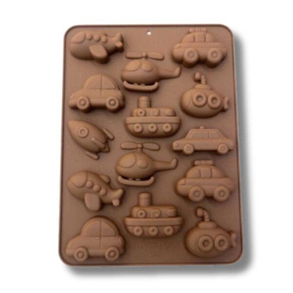 Dortisimo Silikonová forma Dopravní prostředky 16,5 cm