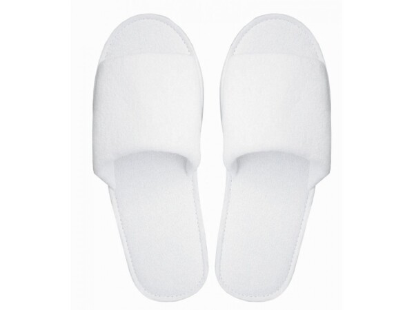 Froté wellness pantofle s otevřenou špičkou