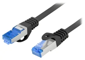 Lanberg CAT6a černá / Patch kabel / S/FTP / LSZH / 1m (PCF6A-10CC-0100-BK)