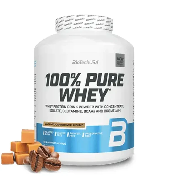 BioTech 100% Pure Whey 2270 g caramel cappuccino (10493)