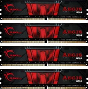 G.Skill Aegis 64GB (4x16GB) 3200 MHz černá / DDR4 / CL16-18-18-38 / 1.35V / XMP 2.0 (F4-3200C16Q-64GIS)