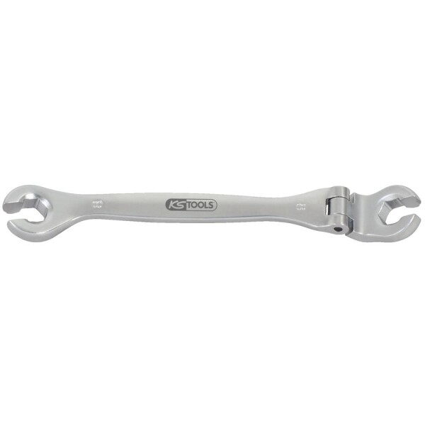 KS Tools 518.0391 CHROMEplus oboustranný očkový klíč s kloubem, 22 mm, otevřený
