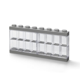 LEGO sběratelská skříňka na 16 minifigurek šedá