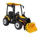 Mamido Dětský elektrický traktor MEGA D68 24V s přívěsem žlutý