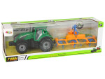 Mamido Traktor s rozmetačem sena třecí pohon zelený