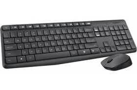 Logitech MK235 DE černá / Bezdrátová sada klávesnice a myši / DE (920-007905)