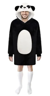 Cozy Noxxiez CH367 Panda - hřejivá televizní mikinová deka s kapucí pro teenagery a dospělé (20-CH367)