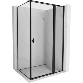 MEXEN/S - Mist T sprchový kout dveře křídlové pravá 100 x 110, černý okraj, černá 8A4T-100-110-70-70-P