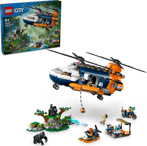 LEGO® City 60437 Helikoptéra na průzkum džungle v základním táboře - LEGO® City