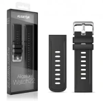 Aligator řemínek silikonový 22mm, černý 22Aw0003