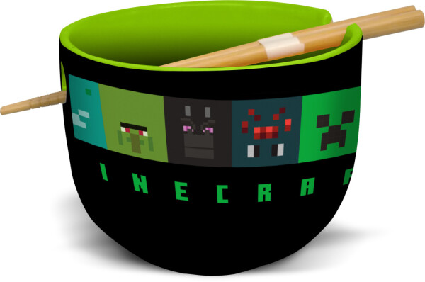 Minecraft ramen miska hůlky,