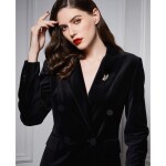 Brož s perlou a Swarovski Elements krystaly Sophie, Bílá/čirá