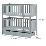 Postel Dawid 90x200 grey