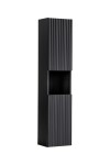 COMAD - Vysoká skříňka 2 dvířka NOVA BLACK 5907611663714
