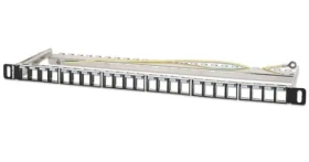 Intellinet 721011 / Patch panel / 19” / 24 portů / stíněný / neosazený / 0,5U (721011)