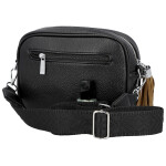 Stylová dámská koženková crossbody kabelka Erina, černá