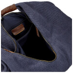 Trendy dámská textilní kabelka na rameno Alice, tmavě modrá