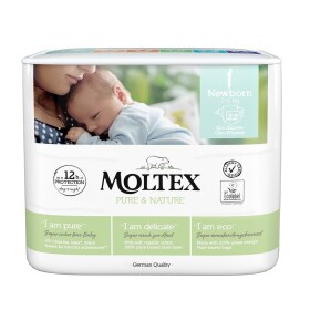 MOLTEX Pure & Nature Newborn 2-4 kg, 22 ks