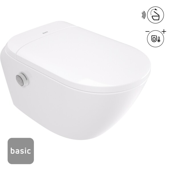 DEANTE - Silia nástěnná inteligentní WC mísa, s automatickým sedátkem - základní CSSD6ZPW