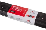 Maclean MCE11 černá / Prodlužovací kabel / 8x zásuvka / vypínač / bezpečnostní clonka / 1,5 m (MCE11)