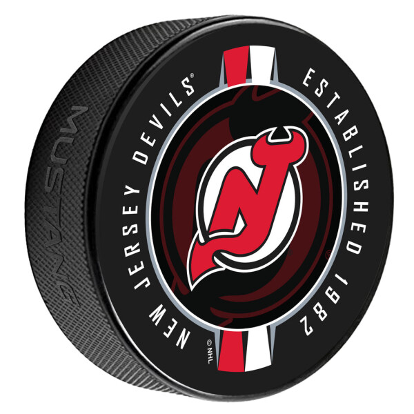 Mustang Puk New Jersey Devils NHL Ribbon Printed
