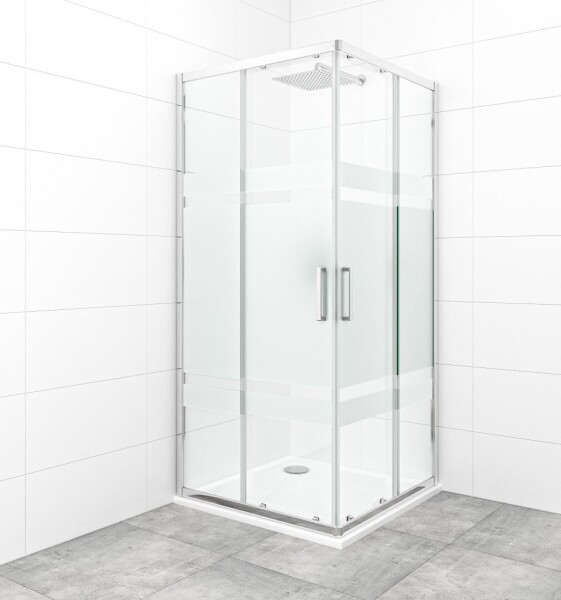 Sprchový kout čtverec 90x90 cm SAT TEX SATBKTEXQ90CRS SATBKTEXQ90CRS
