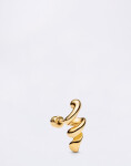 Maria Black Coil Stud Gold PAIR Gold