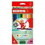Kores Kolores JUMBO trojhranné pastelky sada 24 barev