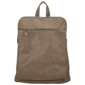 Trendy dámský koženkový kabelko-batoh Coveri Gitta, taupe