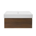 Koupelnová skříňka s umyvadlem SAT B-Way 80x30x45 cm ořech mat BWAY80NUTU2 BWAY80NUTU2