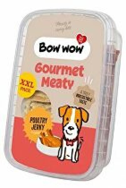 Bow wow poch. Drůbeží plátky XXL pack 250g